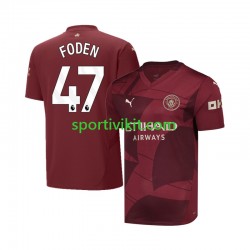 Manchester City Phil Foden 47 Uomo Maglia Terza 2024-2025 Manica Corta