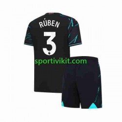 Completo da calcio Bambini Manchester City Ruben 3 Maglia Terza 2023-2024 Manica Corta