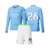 Completo da calcio Bambini Manchester City Savinho 26 Maglia Prima 2024-2025 Manica Lunga