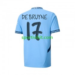 Manchester City UCL Font DE BRUYNE 17 Uomo Maglia Prima 2024-2025 Manica Corta