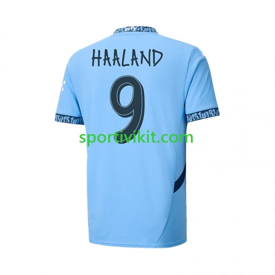 Manchester City UCL Font Haaland 9 Uomo Maglia Prima 2024-2025 Manica Corta Manchester City UCL Font Haaland 9 Uomo Maglia Prima 2024-2025 Manica Corta