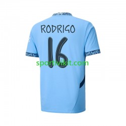 Manchester City UCL Font RODRIGO 16 Uomo Maglia Prima 2024-2025 Manica Corta