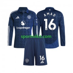 Completo da calcio Bambini Manchester United Amad 16 Maglia Prima 2024-2025 Manica Lunga