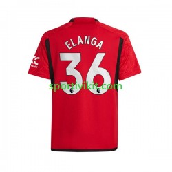 Manchester United Anthony Elanga 36 Uomo Maglia Prima 2023-2024 Manica Corta