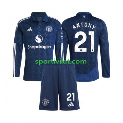Completo da calcio Bambini Manchester United Antony 21 Maglia Prima 2024-2025 Manica Lunga