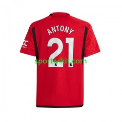 Manchester United Antony Matheus 21 Uomo Maglia Prima 2023-2024 Manica Corta