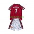 Completo da calcio Bambini Manchester United Beckham 7 Retro 1998-1999 Maglia Prima Manica Corta