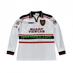 Manchester United Beckham 7 Retro 1998-1999 Uomo Maglia Seconda Manica Lunga