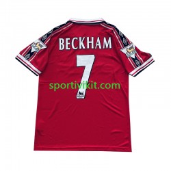 Manchester United Beckham 7 Retro 1998-1999 Uomo Maglia Prima Manica Corta