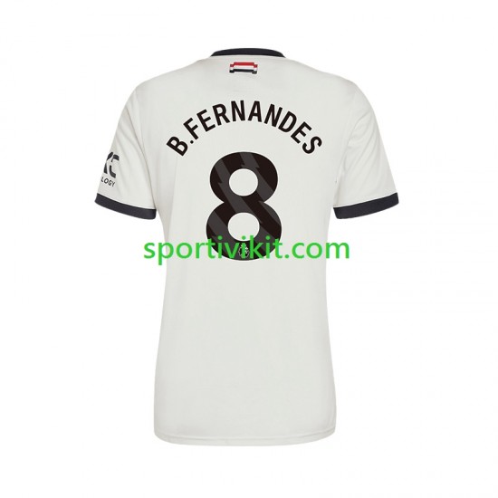 Manchester United Bruno Fernandes 8 Uomo Maglia Terza 2024-2025 Manica Corta
