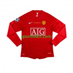 Manchester United Champion League Retro 2007 Uomo Maglia Prima Manica Lunga