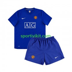 Completo da calcio Bambini Manchester United Retro 2008 Maglia Seconda Manica Corta