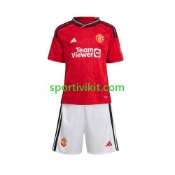 Completo da calcio Bambini Manchester United Maglia Prima 2023-2024 Manica Corta