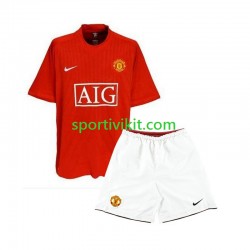 Completo da calcio Bambini Manchester United Retro 2007 Maglia Prima Manica Corta