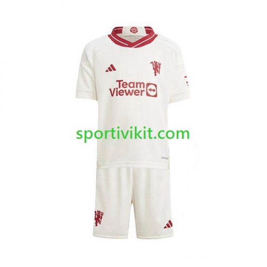 Completo da calcio Bambini Manchester United Maglia Terza 2023-2024 Manica Corta