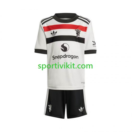 Completo da calcio Bambini Manchester United Maglia Terza 2024-2025 Manica Corta