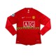 Manchester United Cristiano Ronaldo 7 Champion League Retro 2007 Uomo Maglia Prima Manica Lunga