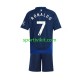 Completo da calcio Bambini Manchester United Cristiano Ronaldo 7 Maglia Seconda 2024-2025 Manica Corta