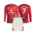Completo da calcio Bambini Manchester United Cristiano Ronaldo 7 Maglia Prima 2024-2025 Manica Lunga
