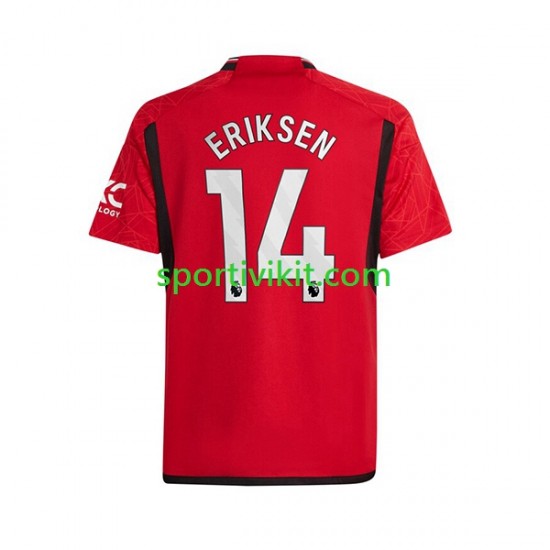 Manchester United Eriksen 14 Uomo Maglia Prima 2023-2024 Manica Corta