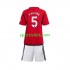 Completo da calcio Bambini Manchester United Harry Maguire 5 Maglia Prima 2023-2024 Manica Corta