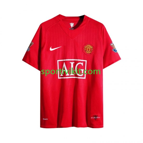 Manchester United Retro 2007 Uomo Maglia Prima Manica Lunga