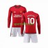 Completo da calcio Bambini Manchester United Marcus Rashford 10 Maglia Prima 2023-2024 Manica Lunga