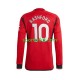 Manchester United Marcus Rashford 10 Uomo Maglia Prima 2023-2024 Manica Lunga Manchester United Marcus Rashford 10 Uomo Maglia Prima 2023-2024 Manica Lunga