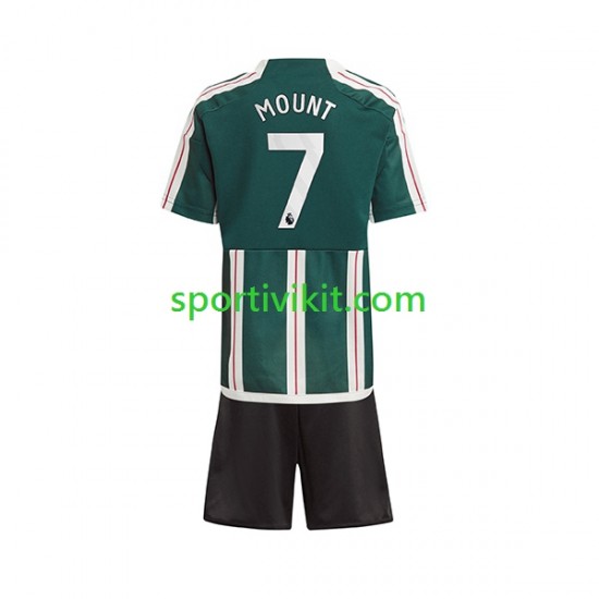 Completo da calcio Bambini Manchester United Mount 7 Maglia Seconda 2023-2024 Manica Corta