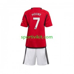 Completo da calcio Bambini Manchester United Mount 7 Maglia Prima 2023-2024 Manica Corta