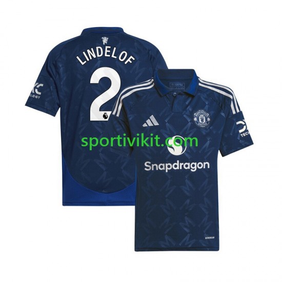 Manchester United Victor Lindelof 2 Uomo Maglia Seconda 2024-2025 Manica Corta