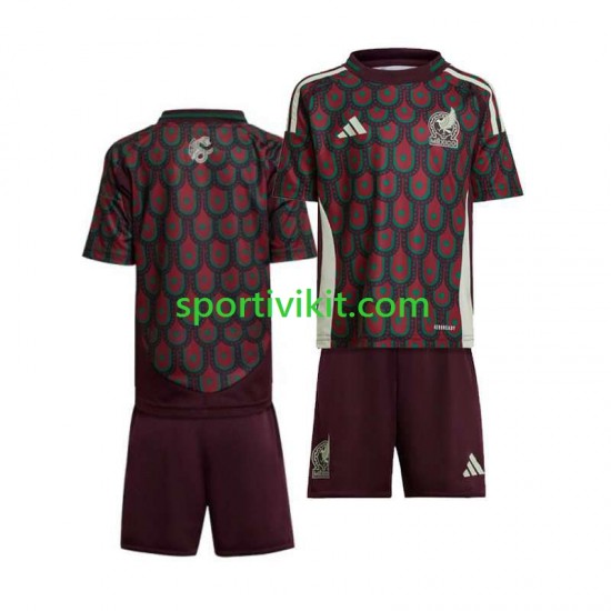 Completo da calcio Bambini Messico Copa America Maglia Prima 2024 Manica Corta
