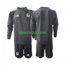 Completo da calcio Bambini Messico Portiere 2022 Maglia Prima Manica Lunga
