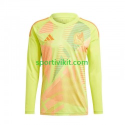 Messico Portiere Giallo Uomo Maglia Seconda Euro 2024 Manica Lunga
