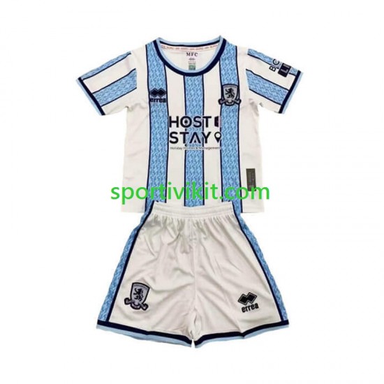 Completo da calcio Bambini Middlesbrough Maglia Seconda 2024-2025 Manica Corta