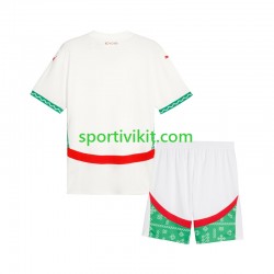 Completo da calcio Bambini Marocco Maglia Seconda 2024 Manica Corta
