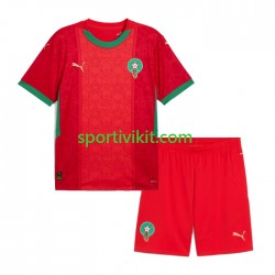 Completo da calcio Bambini Marocco Maglia Prima 2024 Manica Corta