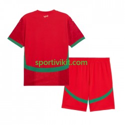 Completo da calcio Bambini Marocco Maglia Prima 2024 Manica Corta