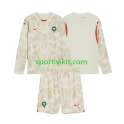 Completo da calcio Bambini Marocco Portiere Maglia Seconda 2024 Manica Lunga