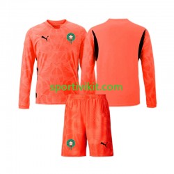 Completo da calcio Bambini Marocco Portiere Maglia Prima 2024 Manica Lunga