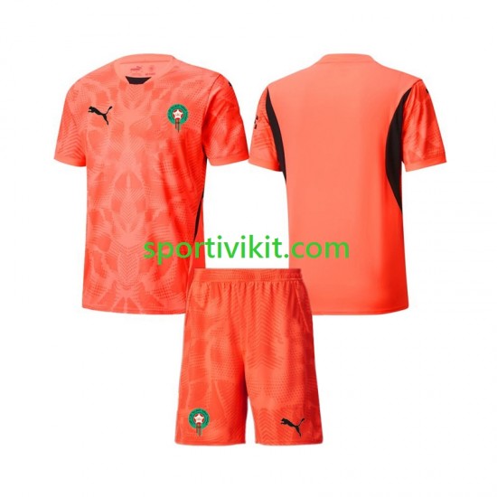 Completo da calcio Bambini Marocco Portiere Maglia Prima 2024 Manica Corta Completo da calcio Bambini Marocco Portiere Maglia Prima 2024 Manica Corta