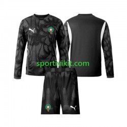 Completo da calcio Bambini Marocco Portiere Maglia Terza 2024 Manica Lunga