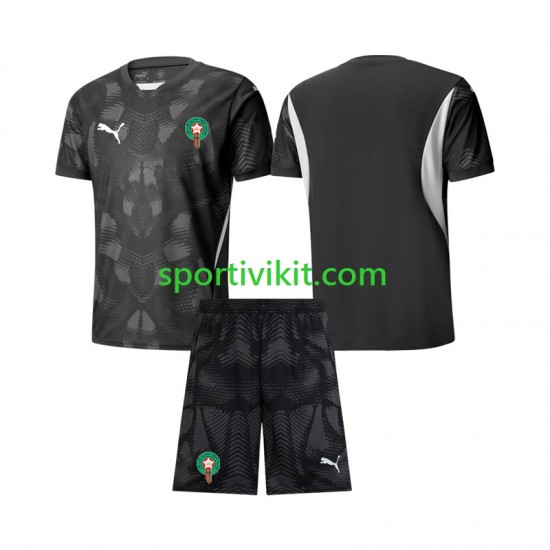 Completo da calcio Bambini Marocco Portiere Maglia Terza 2024 Manica Corta Completo da calcio Bambini Marocco Portiere Maglia Terza 2024 Manica Corta