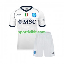 Completo da calcio Bambini Napoli Maglia Seconda 2023-2024 Manica Corta