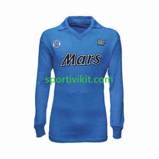Napoli Retro 1989 1990 Uomo Maglia Prima Manica Lunga