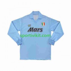 Napoli Retro 1990 1991 Uomo Maglia Prima Manica Lunga