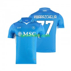 Napoli Khvicha Kvaratskhelia 77 Uomo Maglia Prima 2024-2025 Manica Corta