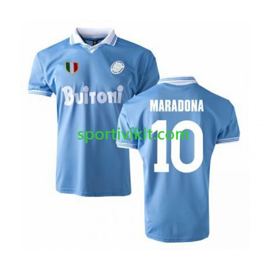 Napoli MARADONA 10 Retro 1986 Uomo Maglia Prima Manica Corta Napoli MARADONA 10 Retro 1986 Uomo Maglia Prima Manica Corta