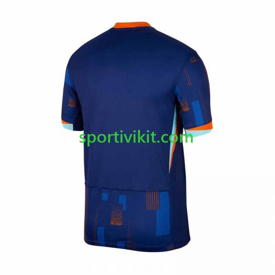 Paesi Bassi Uomo Maglia Seconda Euro 2024 Manica Corta