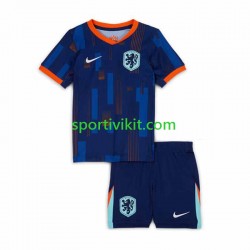 Completo da calcio Bambini Paesi Bassi Maglia Seconda Euro 2024 Manica Corta